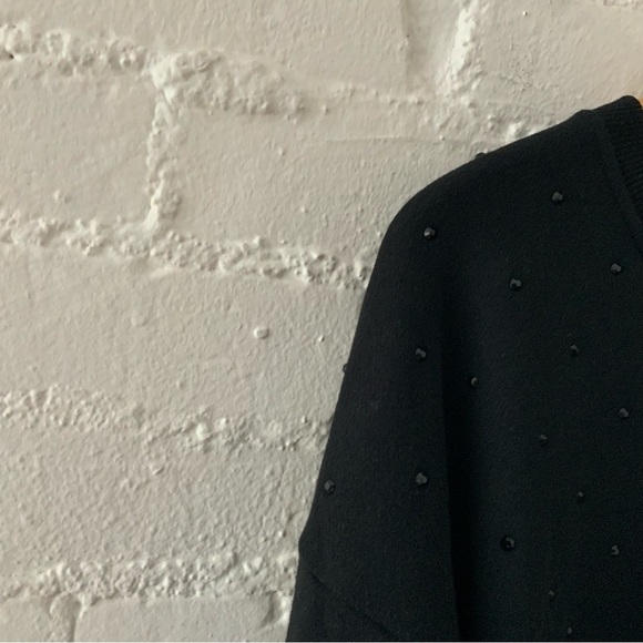 Vintage Havana Womens Black Embellished Pullover Sweatshirt Top Size Medium - Picture 2 of 13